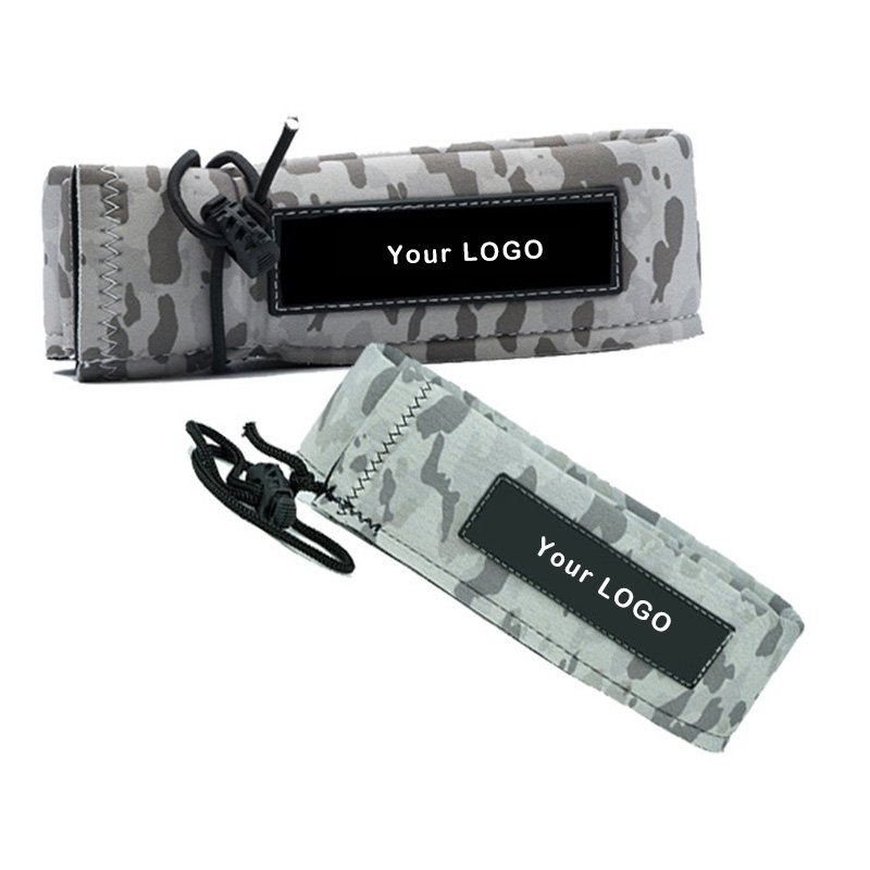 Low Moq Price SBR Shockproof Waterproof Fishing Rod Sleeve Custom Neoprene Fishing Rod Protective Cover