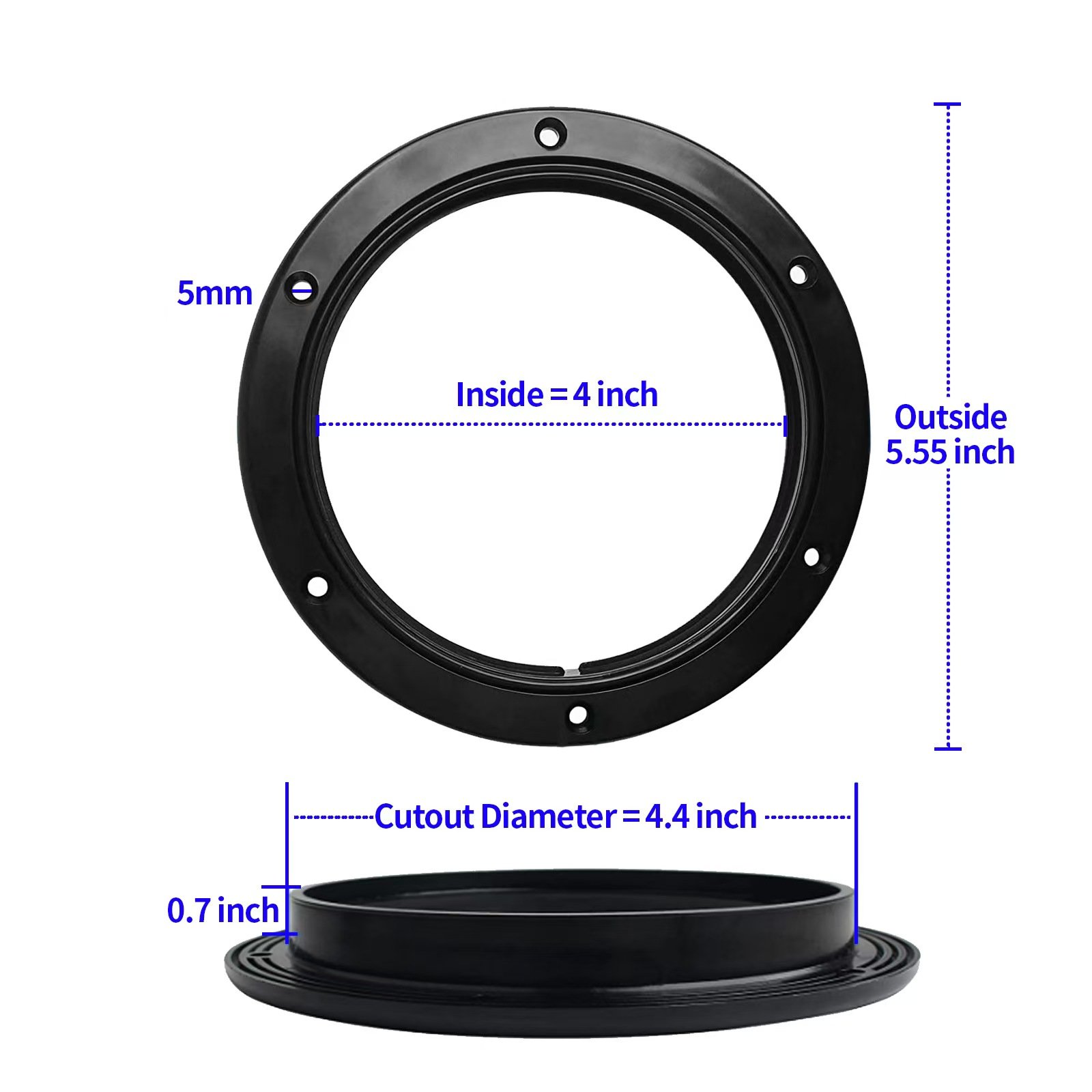 LARIN ABS Boat Inspection Hole Hatch Cover Plastic Marine Deck Plates for Yacht RV