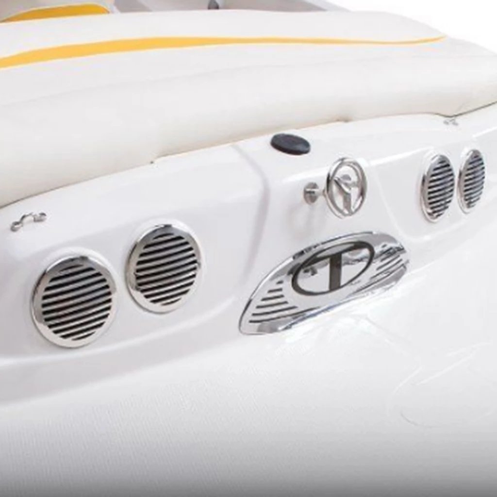 3 Inch Rong Louvered Vents RV Boat Marine Hull Air Vent Grill Cover 316 Stainless Steel+Plastic Marine Boat Accessories