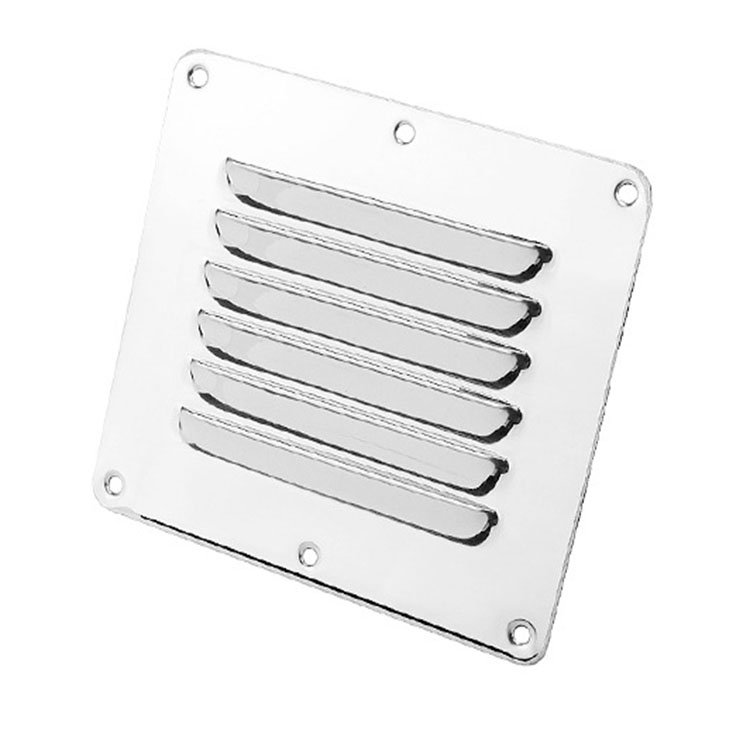 Marine Grade Stainless Steel 316 Boat Marine Square Air Vent Louver Vent Grille Ventilation Louvered Ventilator Grill Cover