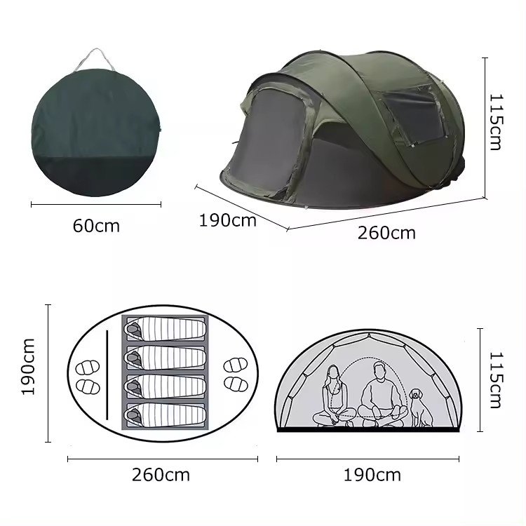 Easy to Fold Fiberglass Play Pop Custom Boat Shaped Tent
