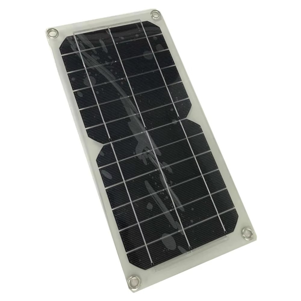12V Monocrystalline Flexible Solar Panel 5W-50W Range with OEM Power Glass Front Cover Half Cell N-Type Perc HJT Boats RV Roof