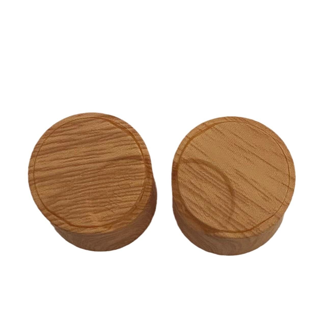 Factory Direct Sale in Stock Water Transfer Technology 20/24/28 mm Plastic Screw Cap Cover Disc Top Cap Wood Grain Qianqiu Cap