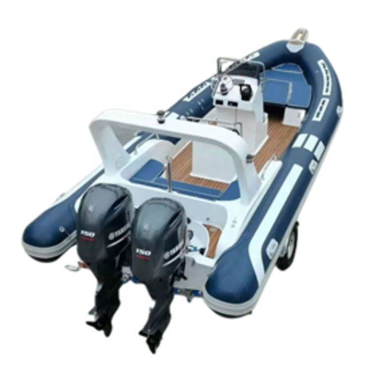 RIB760 Rigid Luxury Sailing Inflatable Boat Fibereglass Hull Yacht Wiht High Quality Ce c