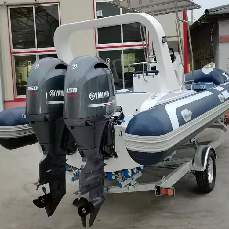 RIB760 Rigid Luxury Sailing Inflatable Boat Fibereglass Hull Yacht Wiht High Quality Ce c