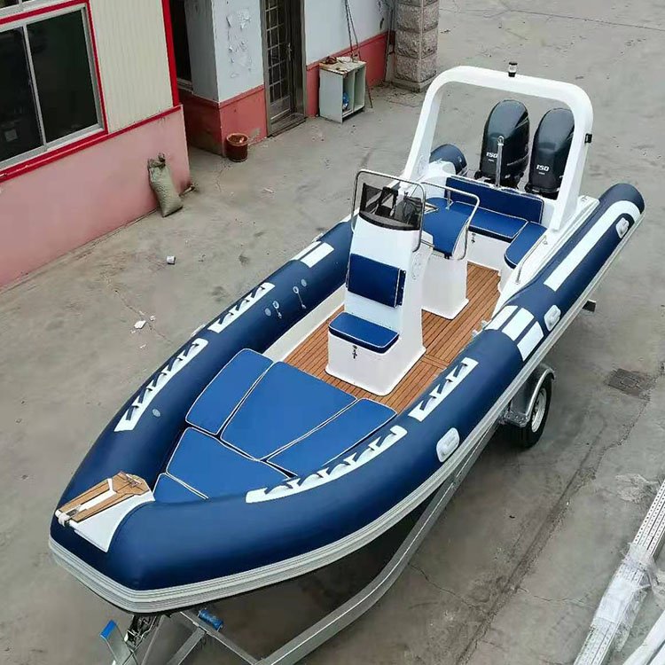 RIB760 Rigid Luxury Sailing Inflatable Boat Fibereglass Hull Yacht Wiht High Quality Ce c