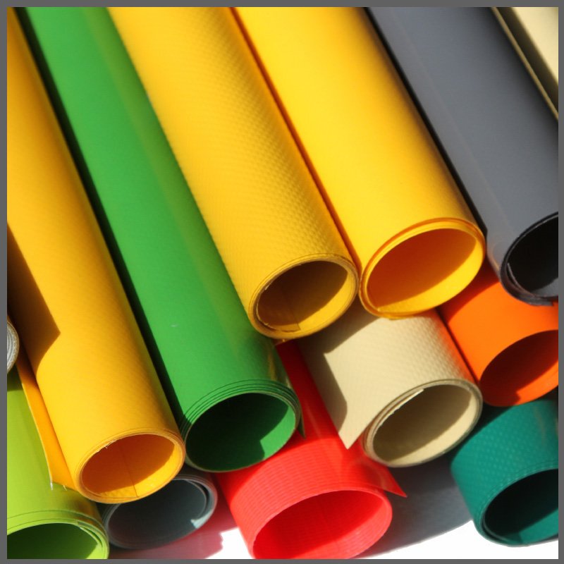 18OZ 610GSM Heavy Duty Woven Tarps Truck Cover Lacquer Coating Vinyl Canvas Pvc Coated Waterproof Tarpaulin