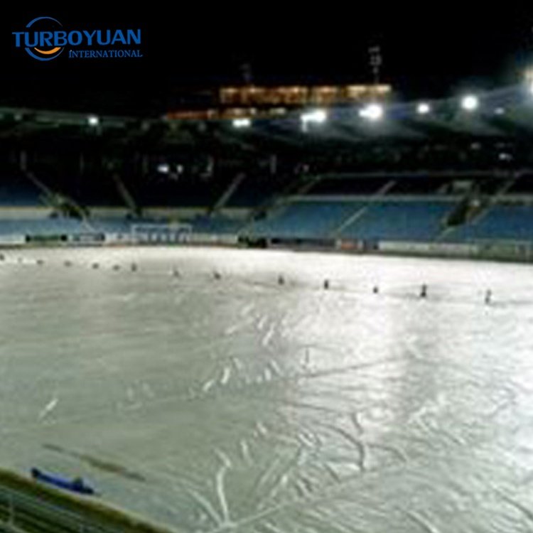 Football Court Cricket Pitch Protection Cover HDPE Transparent clear White Tarpaulin / Field Climate Cover