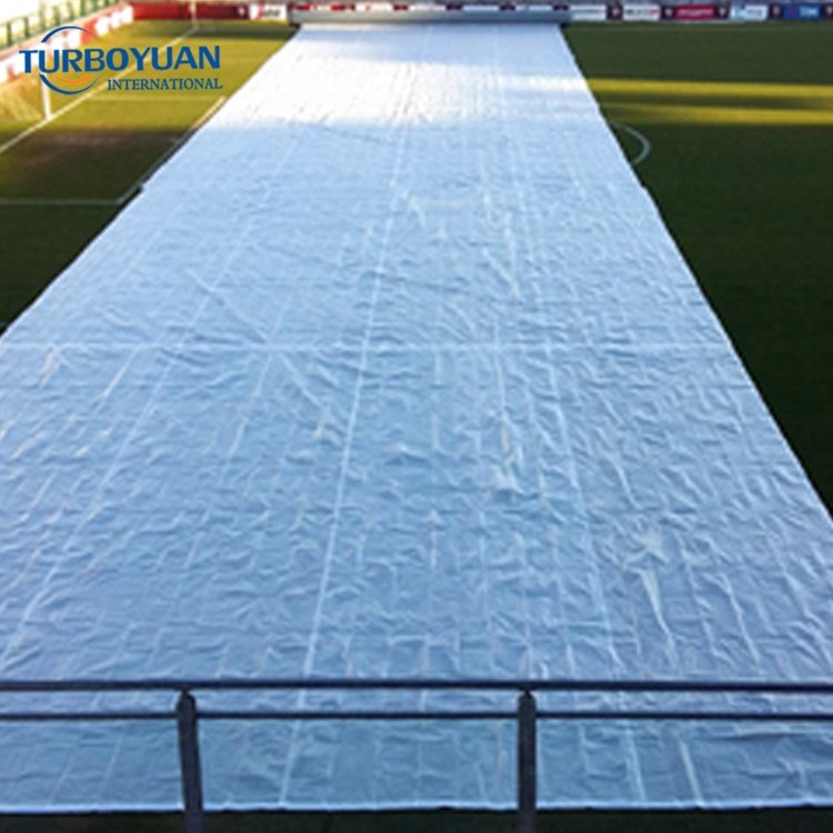 Football Court Cricket Pitch Protection Cover HDPE Transparent clear White Tarpaulin / Field Climate Cover
