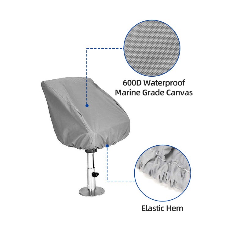 STARRYHEART 600D Dyed Cloth Seat Boat Cover Helmsman Boat Seat Covers