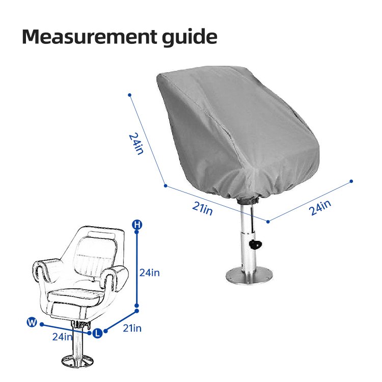 STARRYHEART 600D Dyed Cloth Seat Boat Cover Helmsman Boat Seat Covers