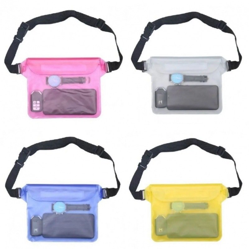Waterproof Phone Pouch Fanny Pack Floating Dry Bag 3 Layers High Waterproof Sealing Swimming Bag Large Size Waist Bag Underwater