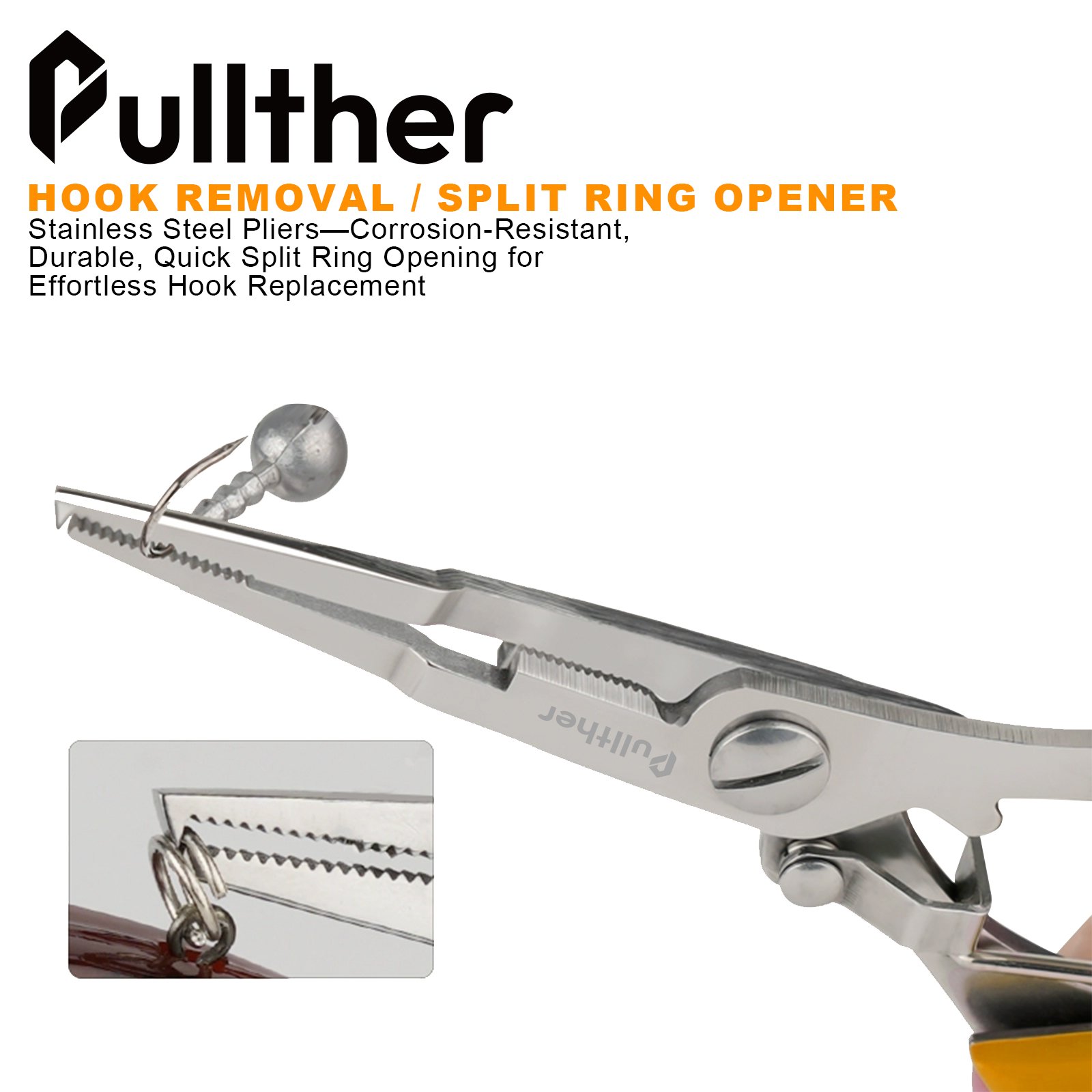 Made in China, Stainless Steel Fishing Tools, Saltwater Scissor Fishing Tongs with Protective Cover and Hanging Rope