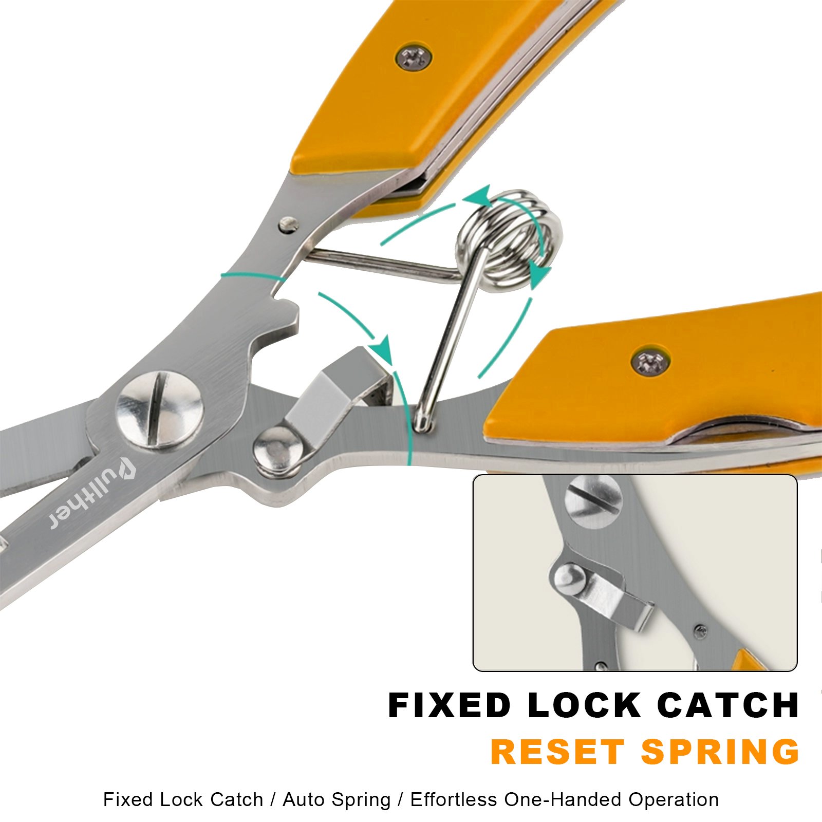Made in China, Stainless Steel Fishing Tools, Saltwater Scissor Fishing Tongs with Protective Cover and Hanging Rope