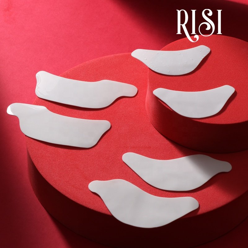RISI Reusable Lash Eye Patches Washable Boat/Maple Leaf/Moon Shape Patch Lashes Offer Private Label Lash Silicon Patch