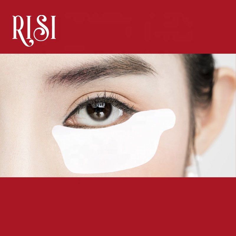 RISI Reusable Lash Eye Patches Washable Boat/Maple Leaf/Moon Shape Patch Lashes Offer Private Label Lash Silicon Patch