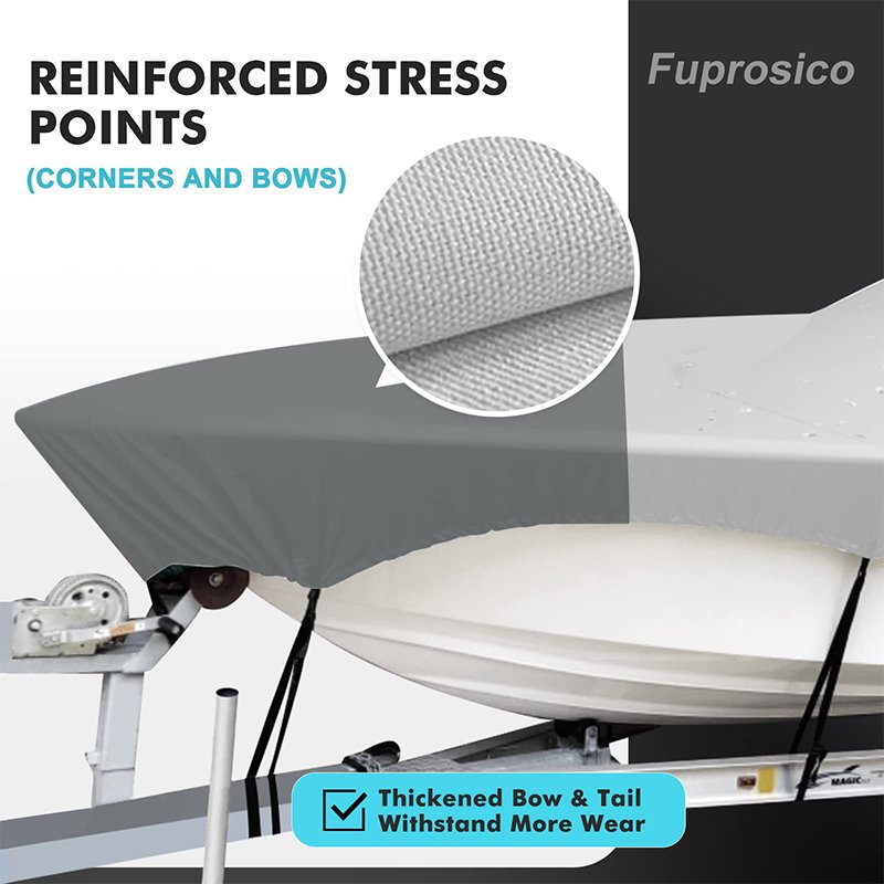 Upgraded 900D Center Console Boat Cover , Heavy Duty Marine Grade Canvas Waterproof Boat Cover for Center Console Boat
