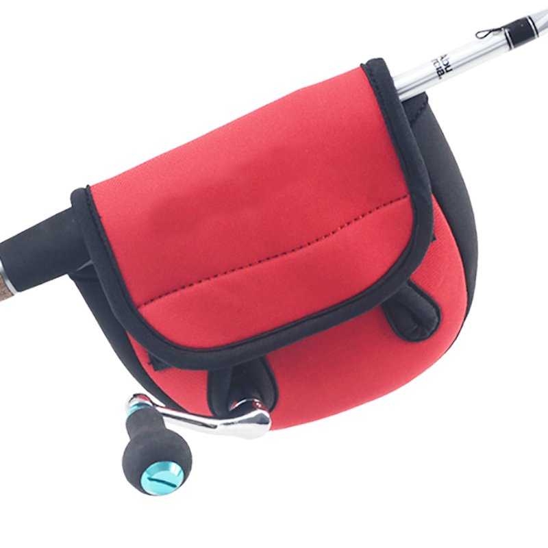 Portable Neoprene Fishing Reel Pouch Case Protective Bait Casting & Trolling Cover Bag for Freshwater Fishing in Lakes & Rivers