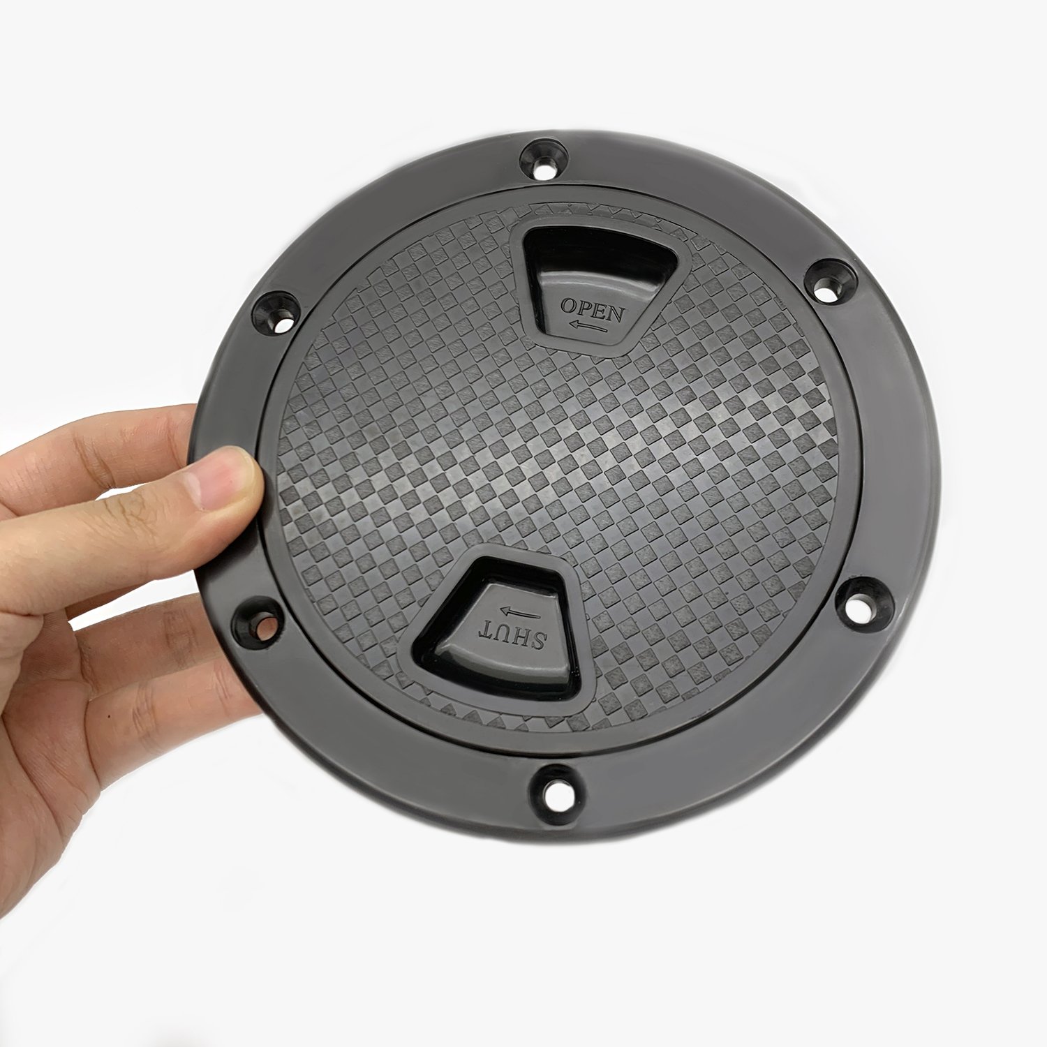 Marine Accessories Yacht Hatch Cover Black Nylon 4 Inch 6 Inch 8 Inch Boat Deck Plate