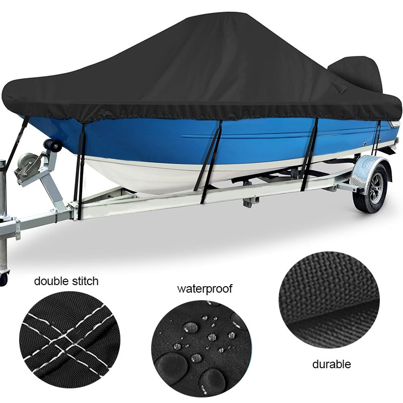 Custom Anti-UV Boat Cover Durable 600D Polyester Waterproof Hail Protect Boat Cover