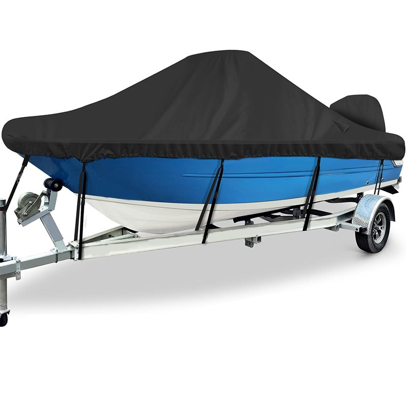 Custom Anti-UV Boat Cover Durable 600D Polyester Waterproof Hail Protect Boat Cover