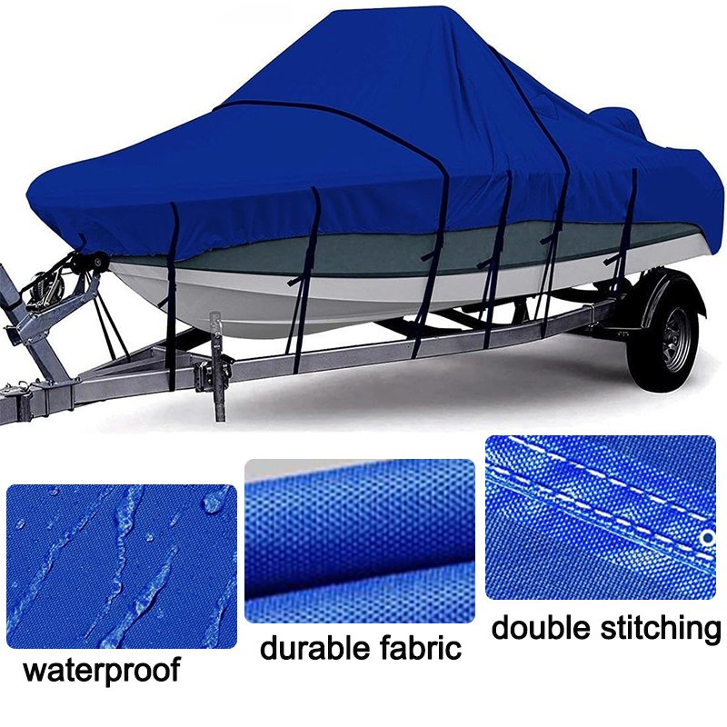 Wholesale Price Customized Size and logo Boat Cover Waterproof UV Proof Oxford Cloth Boat Cover