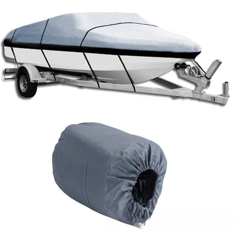 12 14 Inch Boat Cover Fabric Waterproof 600D Marine Grade Polyester Canvas Universal Boat Cover Customized Size Acceptable