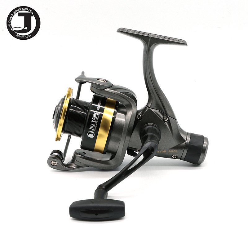 JR4000 Bicolor Left-Handed Sea Carp Trolling Fishing Reel Accommodates Bait for River Lake Stream Made Aluminium Nylon Graphite"