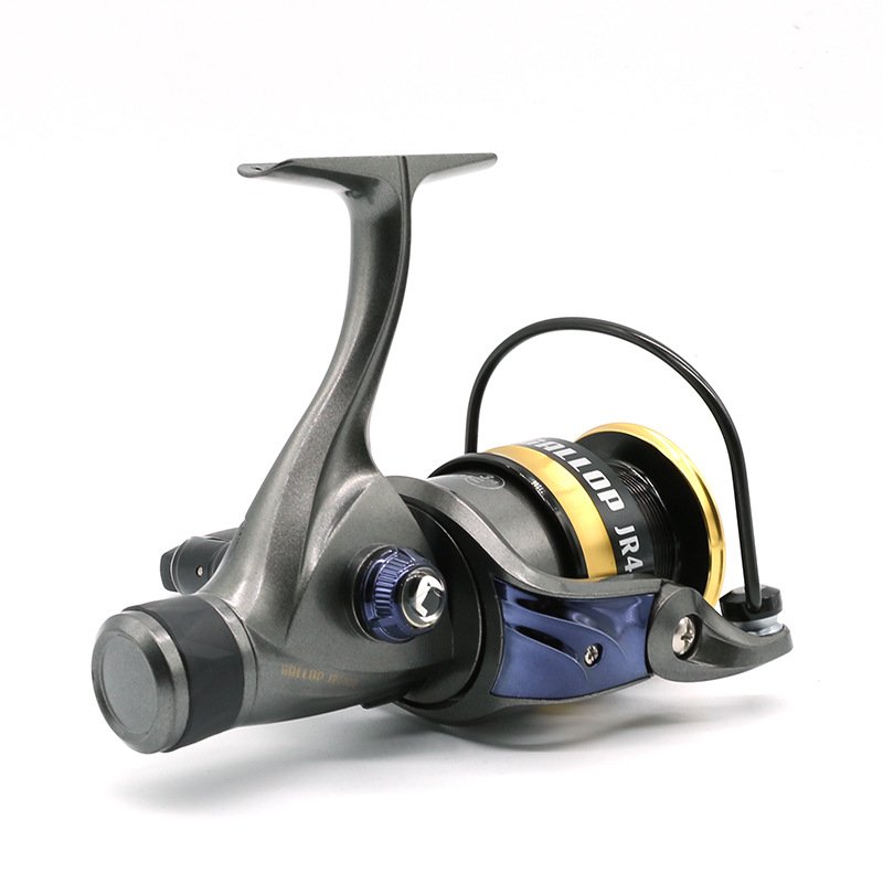 JR4000 Bicolor Left-Handed Sea Carp Trolling Fishing Reel Accommodates Bait for River Lake Stream Made Aluminium Nylon Graphite"