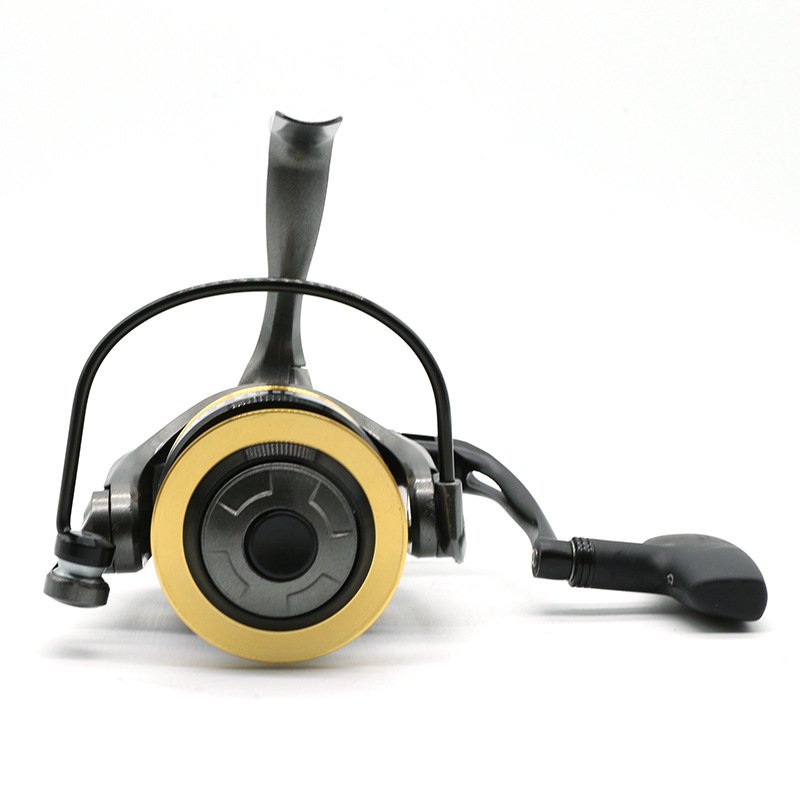 JR4000 Bicolor Left-Handed Sea Carp Trolling Fishing Reel Accommodates Bait for River Lake Stream Made Aluminium Nylon Graphite"
