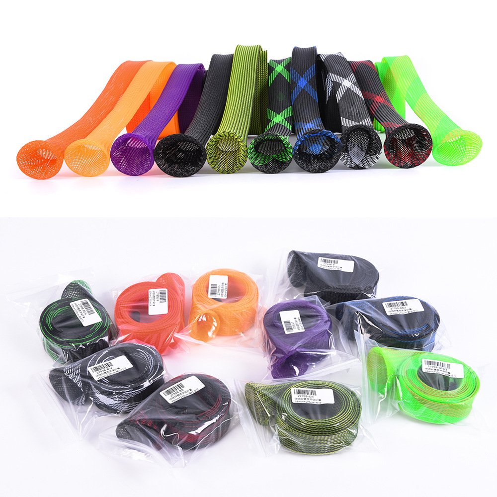 Net Retractable Fishing Rod Sleeve Expandable Sleeve Fishing Rod Protector for Fishing Rod