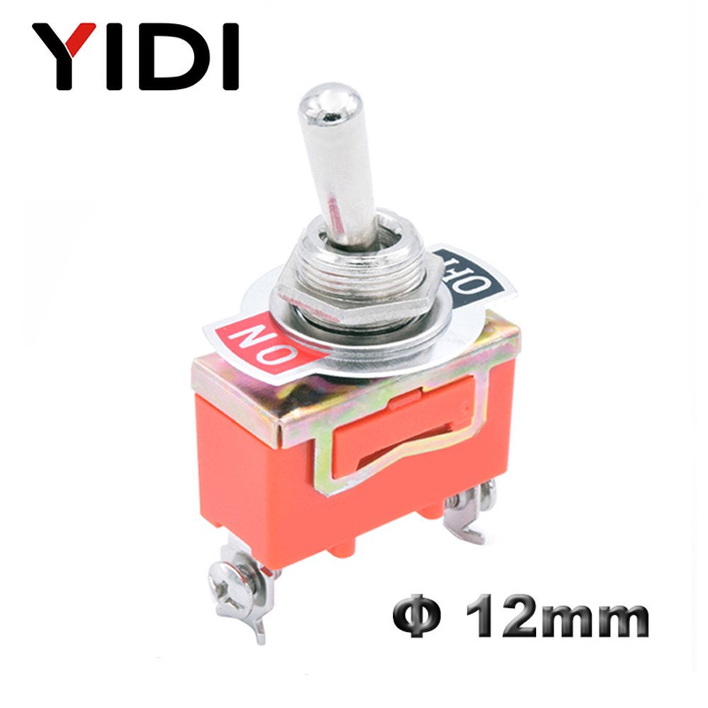 Electrical Industrial E-TEN 2 3 Position 3pin 6pin 15A 250V Boat Toggle Button Switch on Off on Screw Terminal SPDT DPDT Switch