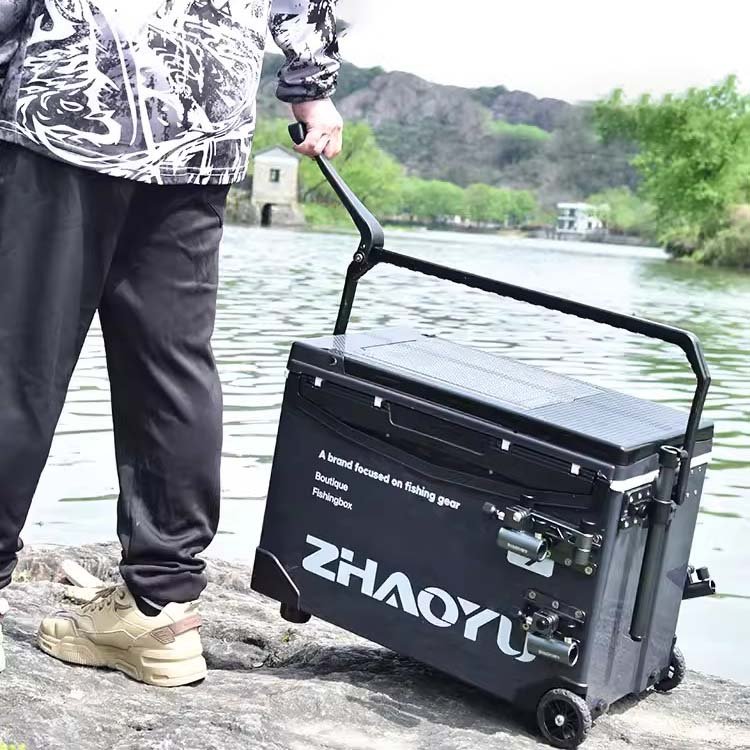 Large Capacity Portable Adjustable Height Fishing Lure Box Fishing Tackle Boxes With Seat