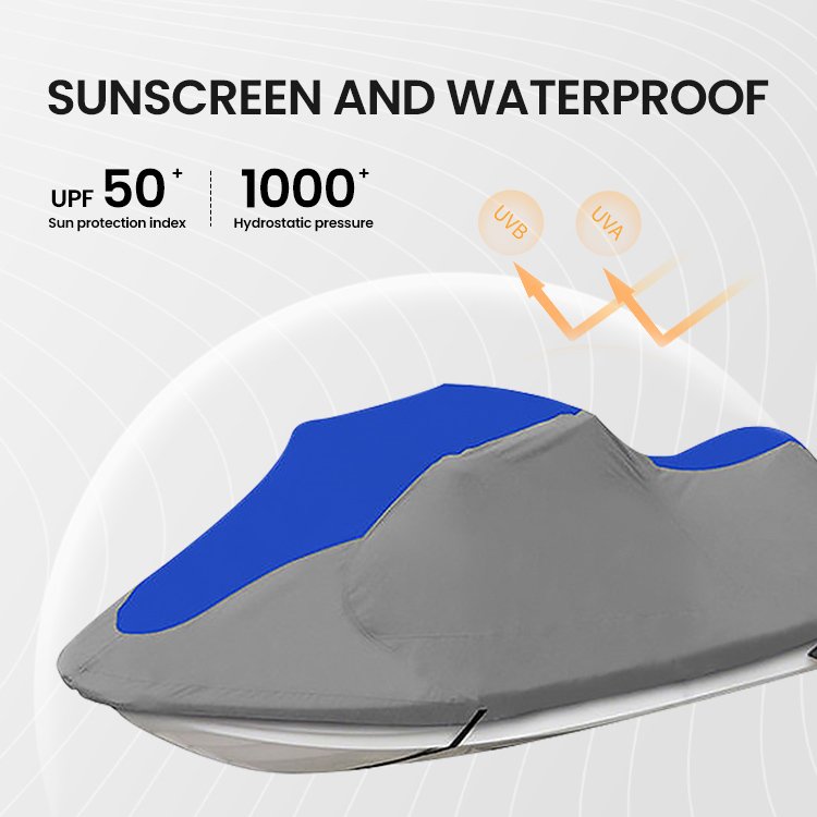 STARRYHEART Breathable Watercraft Waverunner Jetski Cover Jet Ski Boat Pwc Cover Waterproof Boat Cover