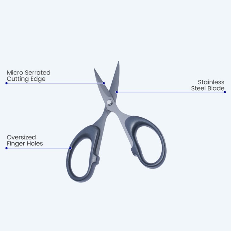 High Quality Stainless Steel Portable Fish Line Cutting Scissors with Safety Cover
