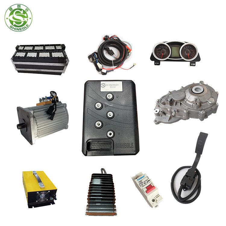 Shinegle 10KW AC Electric Motors Induction Motor Controller Axle Gearbox Converter Fusca ATV Electric Car Conversion Kit