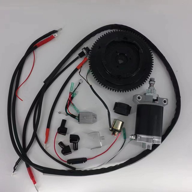 FULL Option Hydraulic Power Trim Remote Control Electric Start YAMABISI 2 Stroke 40hp Long Shaft Outboard Boat Motor Engine