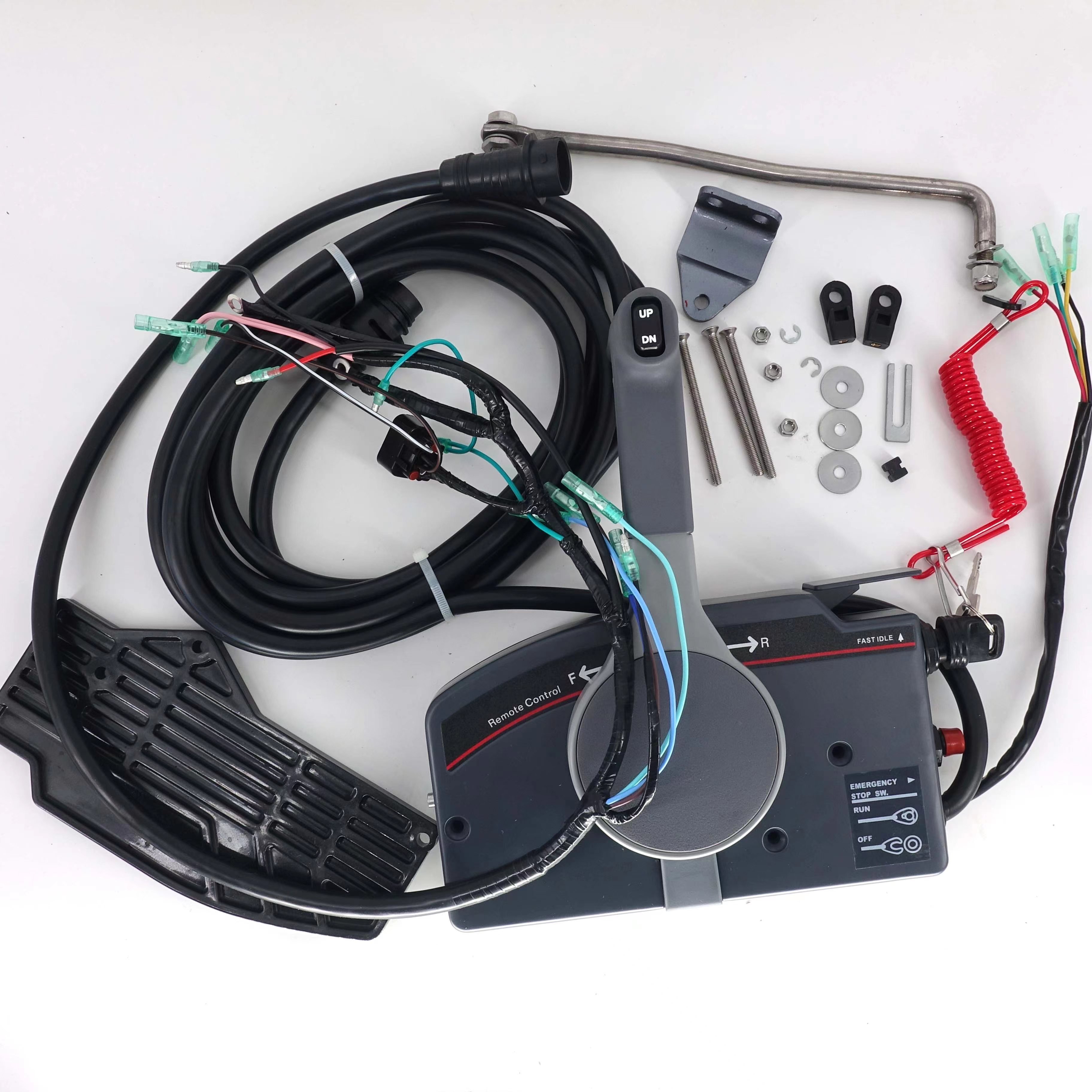 FULL Option Hydraulic Power Trim Remote Control Electric Start YAMABISI 2 Stroke 40hp Long Shaft Outboard Boat Motor Engine