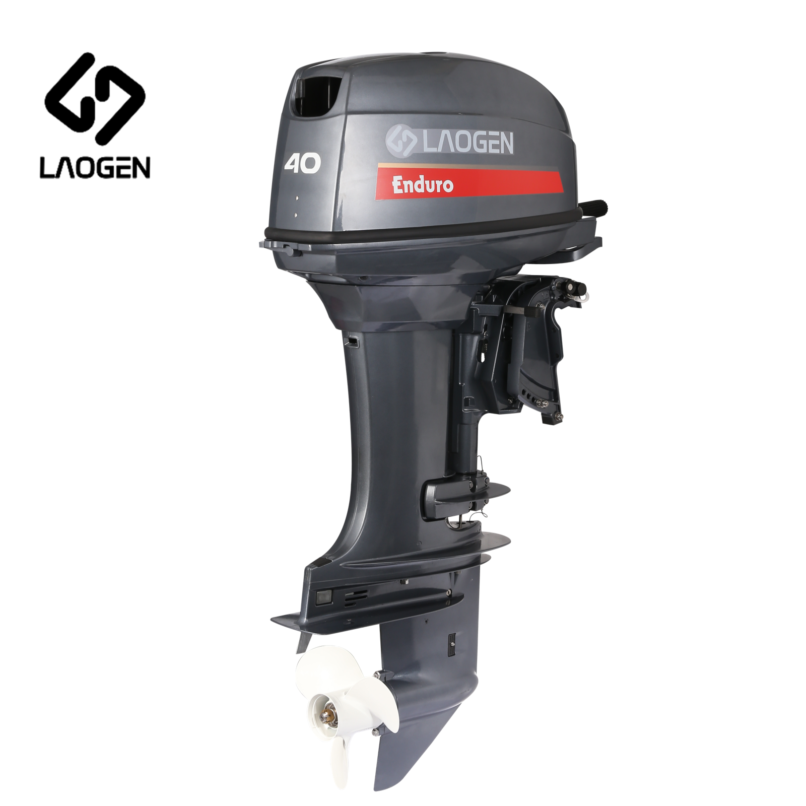 Laogen Enduro 40X Outboard Motor 2 Stroke 40hp Outboard Motor Match Yamaha E40X Outboard Boat Engine 66T Out Board Boat Motors