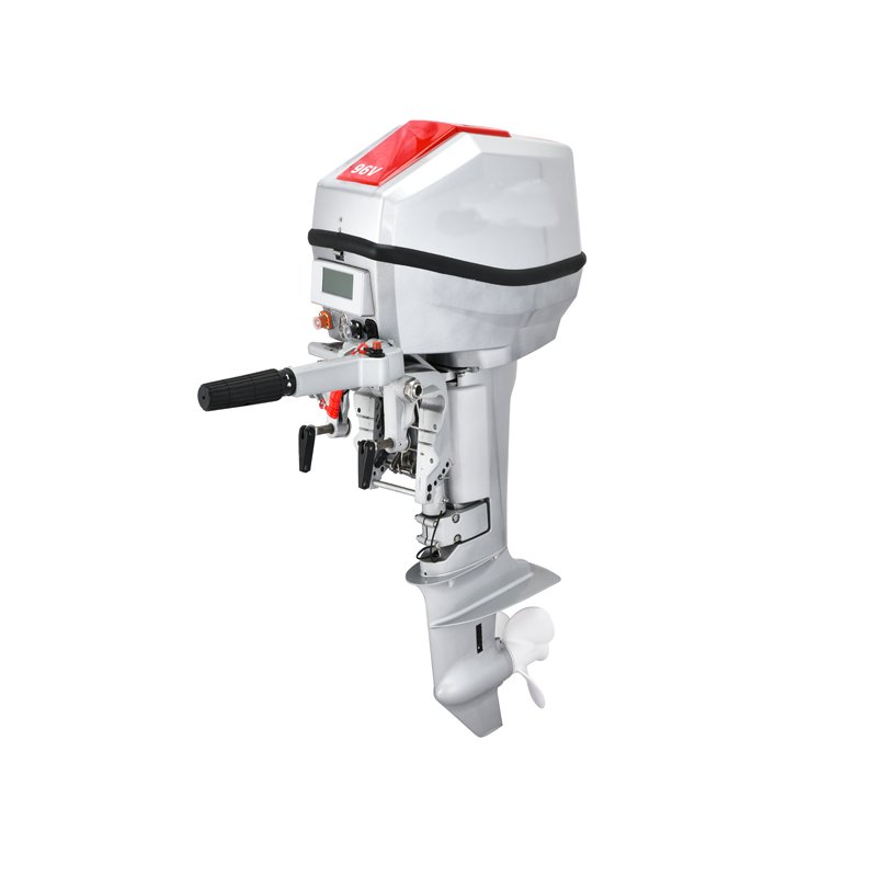 New Condition 15.0Kw 96V DC Brushless PMSM Remote Controlled Water Cooled 2-Stroke Outboard Electric Engine for Boats