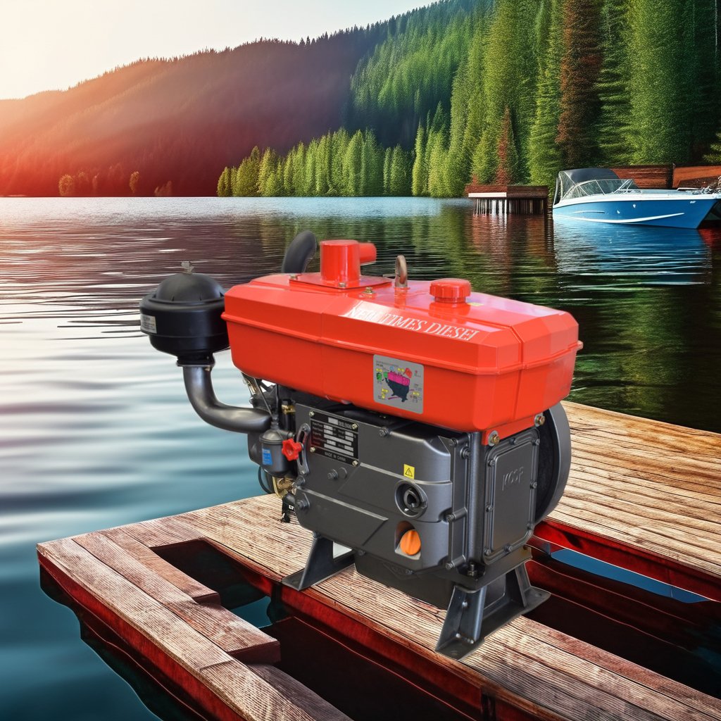 Hot Selling High Quality 22HP Powerful Single Cylinder Four-Stroke Diesel Engine FP1105GP Direct Injection Boat Industries