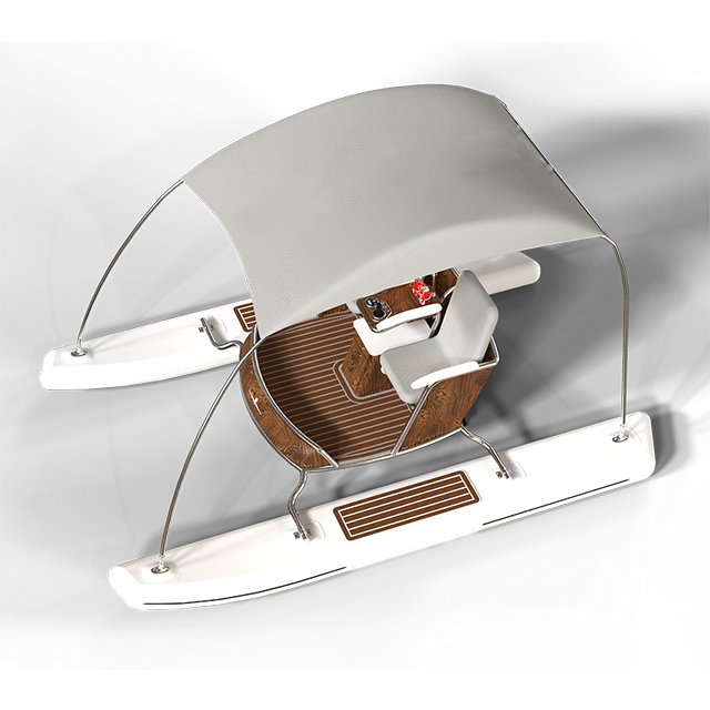 Ecocampor Classic 13ft Electric Engine Boat Double Hull Barge Boat Passenger Rent for Sale