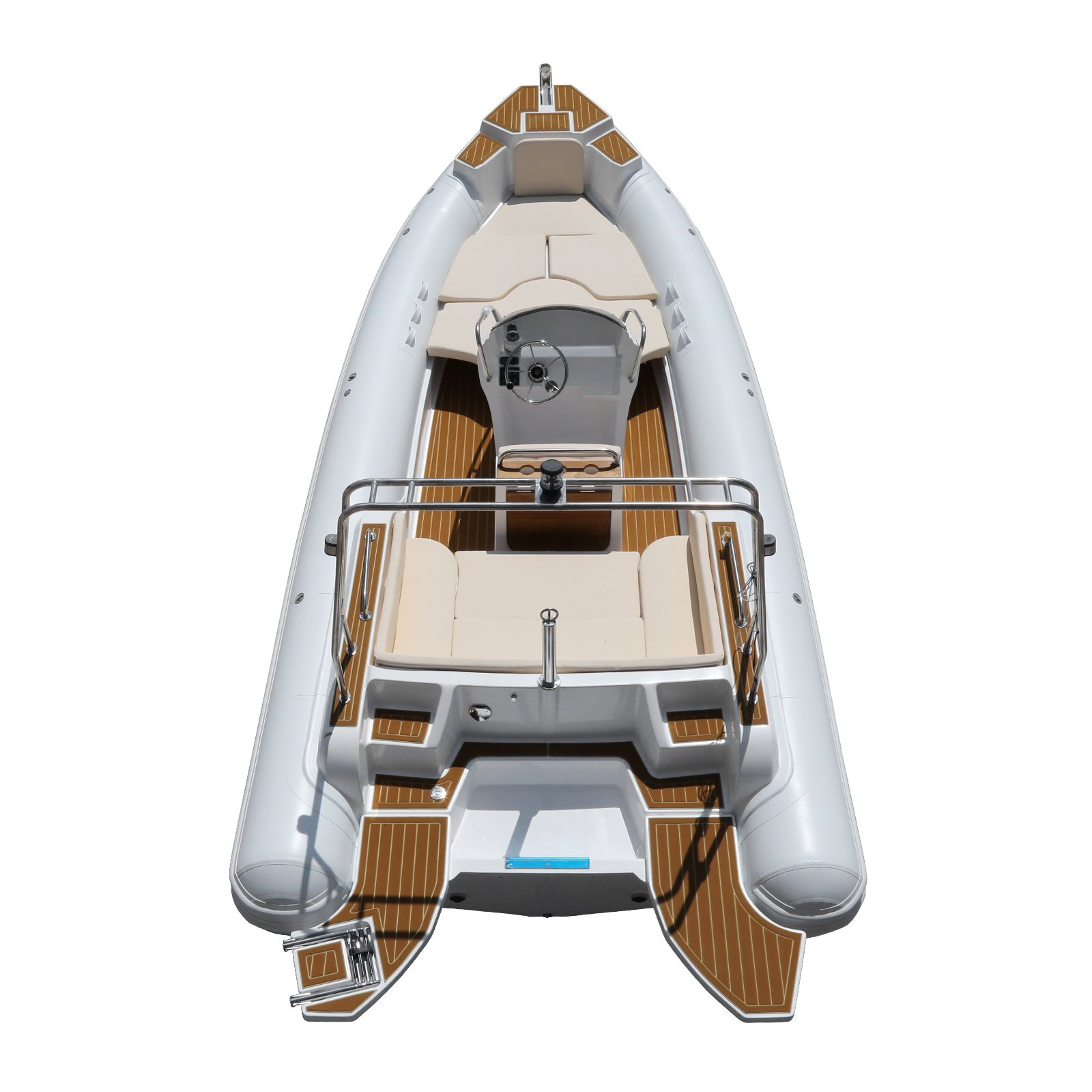 New Arrival CE Luxury 7m 23.3ft Hypalon PVC Inflatable Fishing Rowing Sport Yacht Fiberglass 200HP Engine for Lake Ocean Water