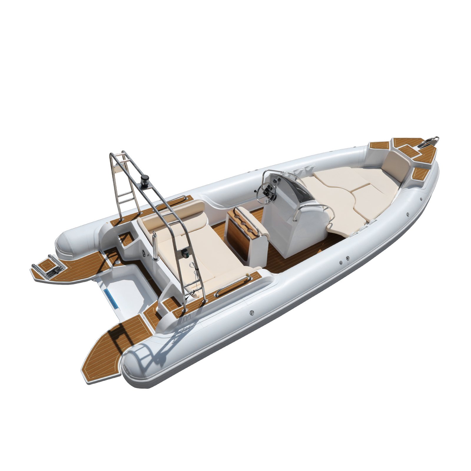 New Arrival CE Luxury 7m 23.3ft Hypalon PVC Inflatable Fishing Rowing Sport Yacht Fiberglass 200HP Engine for Lake Ocean Water