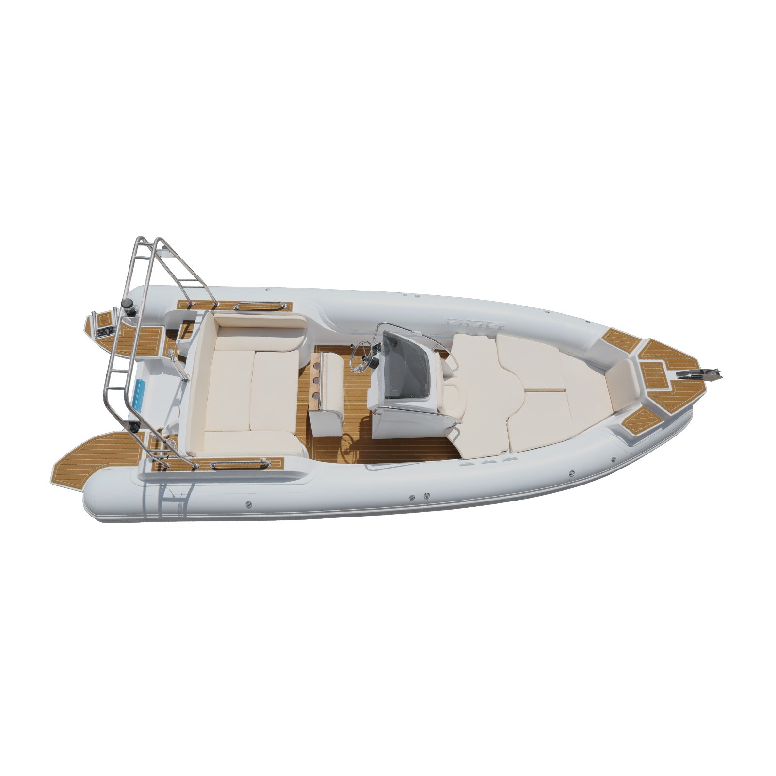 New Arrival CE Luxury 7m 23.3ft Hypalon PVC Inflatable Fishing Rowing Sport Yacht Fiberglass 200HP Engine for Lake Ocean Water