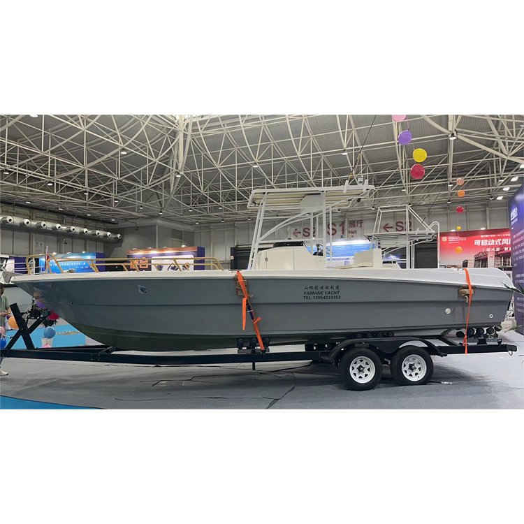 New Fiber Glass Fishing Speed Boat Best Quality White Ocean Sea Lake River 5M