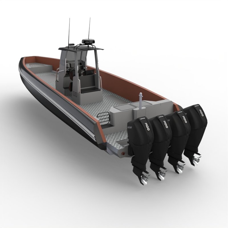 Seven Marine Aluminum High-Speed Patrol Boat Luxury Style Yacht with Outboard Motor Made in China for Cruising