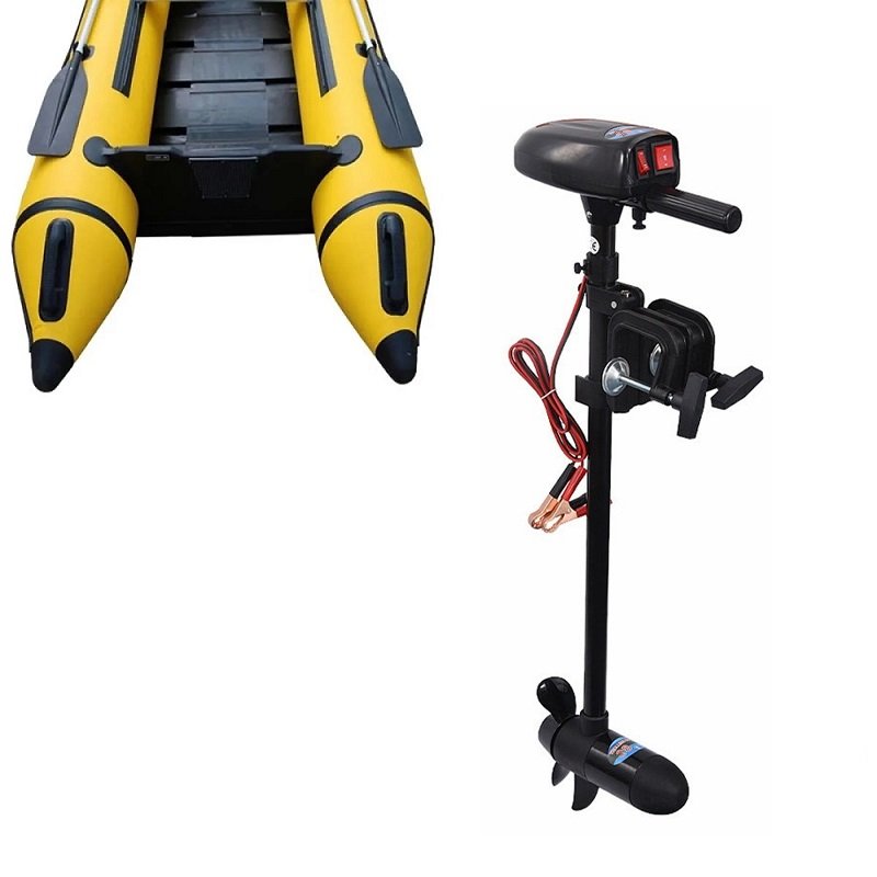 Solar Marine 28LBS Electric Brush Motor for Inflatable Boat DC 12V Outboard Trolling Engine Kayak Equipment Canoe Accessories