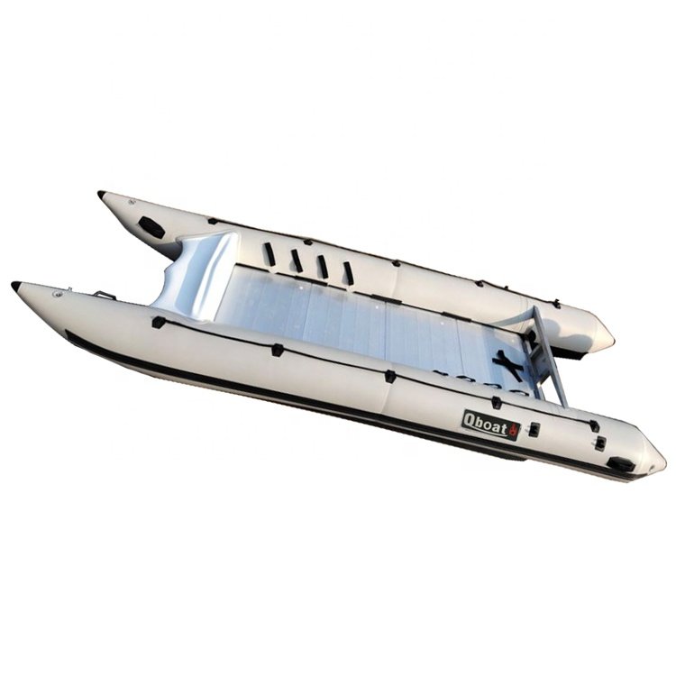 2024 New PVC Inflatable Sailboat 4-Person Aluminum Water Catamaran Kayak Rowing Boats for Sale