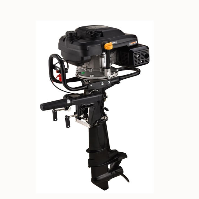 9.0HP Long Shaft 4 Stroke Air-Cooled Diesel Outboard Motors New Condition Gasoline Fuel Type